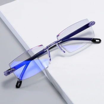 -1.0 -1.5 -2.0 -2.5 -3.0 -3.5 -4.0 Çerçevesiz Anti mavi ışık miyopi gözlük çerçevesiz Miyop gözlük kadın erkek Unisex