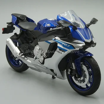 1: 12 Diecast Motosiklet Modeli Oyuncak Yamaha YZF R1 Spor Bisiklet Collector Edition
