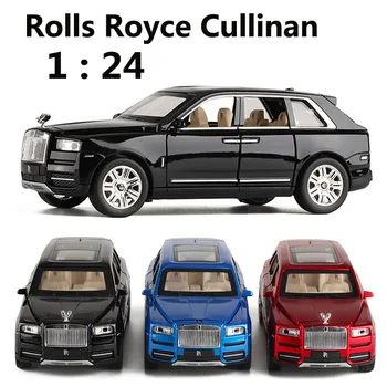 1:24 ölçekli Rolls Royce Cullinan Diecast oyuncak arabalar sıcak tekerlekler Metal Araba Modeli mini arabalar parça doğum günü Hediyeleri çocuklar İçin çocuk