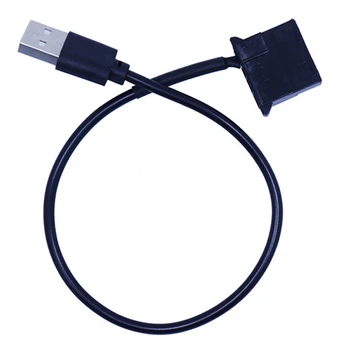 1 adet USB 4 Pin Molex Fan Güç Kablosu bilgisayar kasası adaptör kablosu 4Pin Dişi 5V USB Erkek USB Adaptör Kablosu