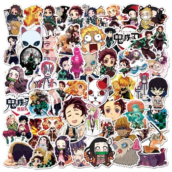 10/30/50/100 Adet Anime iblis avcısı Sticker Graffiti Dizüstü Bagaj Araba Kaykay Su Geçirmez Çıkartmaları Karikatür Çıkartmalar Oyuncaklar