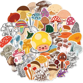 10/30/50 adet Karikatür Sevimli Orman Mantar Sticker Çocuklar İçin Oyuncak Bagaj Dizüstü İpad Hediye buzdolabı mıknatısı Toptan