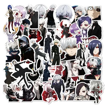 10/30/50 ADET Klasik Anime Tokyo Ghoul Graffiti Sticker Dekorasyon Bavul Kaykay Su Geçirmez PVC Etiket Toptan
