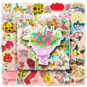 10/30/50 adet Sevimli Karikatür Çiçekler Çıkartmalar Estetik Dekorasyon Dizüstü Telefon Günlüğü Albümü Planlayıcısı Graffiti Etiketler Çıkartmaları Çocuk Oyuncak