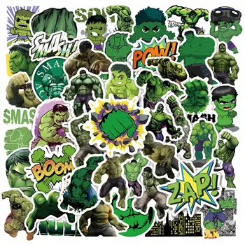 10/50 ADET Disney Avengers Hulk Çıkartmalar Kaykay Dizüstü Su Şişesi Karikatür Çıkartmaları Oyuncak Hediye