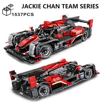 1537 ADET Teknik Jackie Chan DC Yarış Formülü Araba Yapı Taşları Monte Hızlı Yüksek Teknoloji Araç Tuğla Oyuncaklar Yetişkin İçin