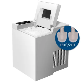 15KG / 24H Elektrikli buz yapım makinesi Mermi Silindirik Ev Buz Küpü Yapma Makinesi Tezgah Ticari Küçük Süt Çay Dükkanı 220V