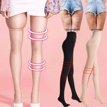 2 Boyutu Aşağı Kadın Kaldırma Kalça Bacaklar Şekillendirici Zayıflama Tayt Tayt Sıkıştırma Külotlu Anti Varisli Damarlar Çorap Çorap