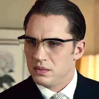 2021 Moda Anti Mavi Işın Yarım Lüks Gözlük Serin Tom Hardy Efsane Tarzı erkek Zarif Düz Gözlük