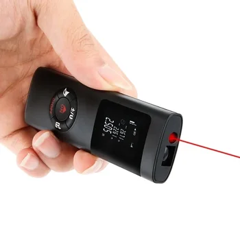 40 M Akıllı Dijital Lazer Mesafe Ölçer Aralığı Telemetre Mini Taşınabilir El Mesafe Ölçüm Ölçer USB Şarj