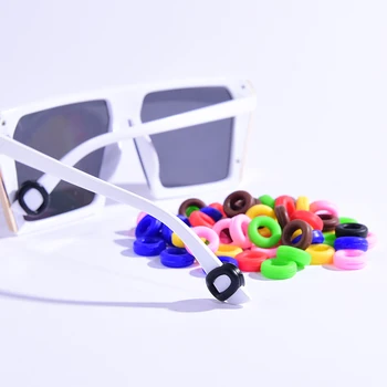 5 Çift Gözlük Tapınak İpuçları Kol Tutucu Silikon kaymaz Tutucu Elastik Gözlük Kulak Kancası Ayna Bacak Gözlük Aksesuarları