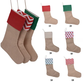 50 ADET Noel Çorap hediye keseleri Jüt Çuval Bezi hediye keseleri Tutucular noel ev Partisi Dekorasyonu Çuval Bezi Çorap Noel Malzemeleri
