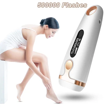 500000 Flash IPL lazer Ağrısız Saç Kadın Elektrik Temizleme Makinesi için Kalıcı Epilasyon Yüz Vücut Bacak Epilatör Depilator 