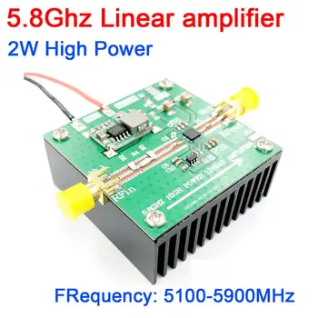 5100-5800MHz 2W Yüksek güç Doğrusal amplifikatör FPV görüntü iletim RF amplifikatörü Uzaktan Menzilli sinyal F / 5.8 G WİFİ