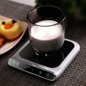 5V Fincan Isıtıcı Akıllı Termostatik Sıcak Çay Makineleri 3 Dişli USB Şarj Isıtma Coaster Masaüstü Isıtıcı Kahve Süt Çay İsıtıcı Ped