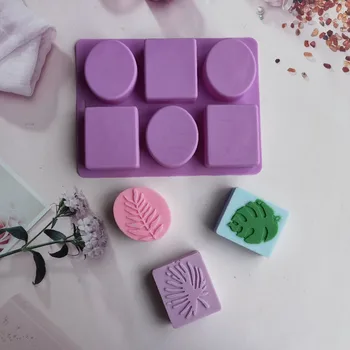 6 Kavite Oval Çok fonksiyonlu Sabun Kalıpları El Yapımı Zanaat Sabun Yapımı Kalıp DIY Puding Çikolata Şeker Pişirme Kalıp Formu