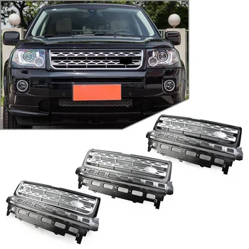 ABS Ön İzgara Tampon ince delikli ızgara Land Rover Freelander 2 İçin LR2 2010 2011 2012 2013 2014 2015 2016 Araba Aksesuarları Parçaları