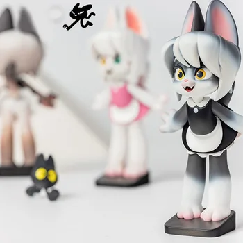 Anime Hizmetçi Kedi Kör Kutu Aksiyon Figürü Tahmin Çantası Sürpriz Kutusu Oyuncaklar Kawaii Gizem Kutusu Masaüstü Modeli Kızlar için Hediye Bebek