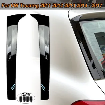 Arka Pencere Saptırıcı Splitter Spoiler Yan Canard Sticker Trim VW Touareg İçin 2011 2012 2013 2014 2015 - 2017 Araba Aksesuarları