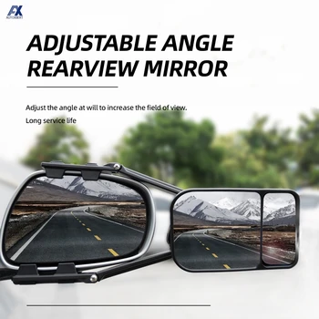 Ayarlanabilir Römork Çekme Aynası Römork Kanat Ayna Uzatma Çekme Kör Nokta Aynası Araba Kamyon Kör Nokta Yan Görüş Aynası