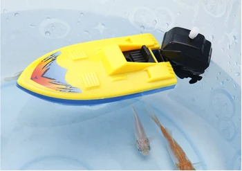 Açık Havuz Gemi Oyuncak Wind Up Yüzme Motorlu Tekne Tekne çocuk için oyuncak