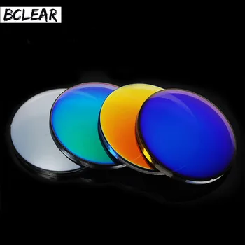BCLEAR 1.56 Moda Renkli Polarize UV400 Ayna Yansıtıcı Güneş Gözlüğü Reçete Lensler Sürüş Miyopi Güneş Gözlüğü