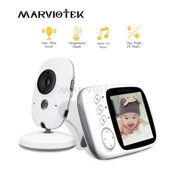 Bebek izleme monitörü LCD Video Dadı Bebek Dadı Kamera Bebek Telefonu Kameralar Gece görüşlü bebek kamerası monitör ile iki yönlü ses VB603 IR