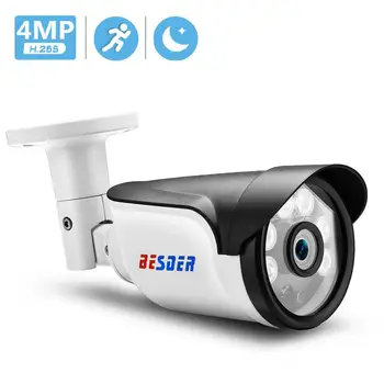 BESDER H. 265 IP Kamera 5MP / 3MP / 2MP AI Hareket Algılama IR Gece Görüş IPC DC 12V 48V PoE İsteğe Bağlı Mermi Açık CCTV IP Kamera