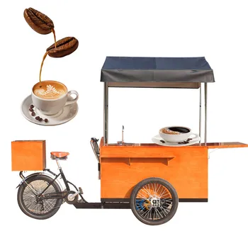CE Belgelendirme Elektrikli mobil kahve arabası Satılık Pedalı Yetişkin Kargo Bisiklet Bisiklet 500W Üç Tekerlekli Bisiklet Su Lavabo