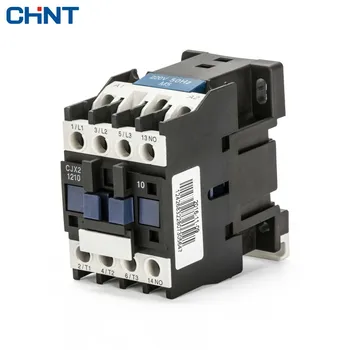 CHINT Iletişim Kontaktör Cjx2-1210 12a Tek fazlı 220 V Üç fazlı 380 V 110 V 24 V