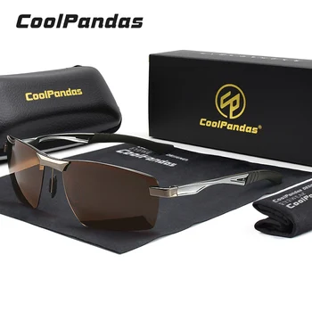 CoolPandas En Kaliteli Kare Polarize Güneş Gözlüğü Erkekler sürüş gözlükleri Kadın spor gözlüğü UV400 Koruma zonnebril heren