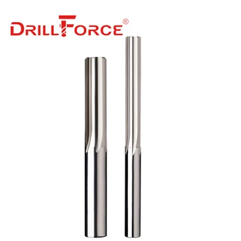 Drillforce Katı Karbür Makinesi Oyucu H7 Tolerans Düz Flüt Aynalı Metal Kesici Tungsten Çelik CNC İç Delik Aracı