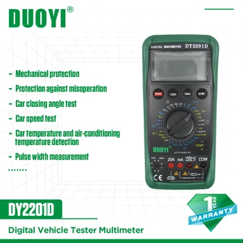 DUOYI DY2201D El Profesyonel Dijital multimetre ölçü aleti Hız Dönüşüm Sensörü temassız RPM Bekleme Açısı