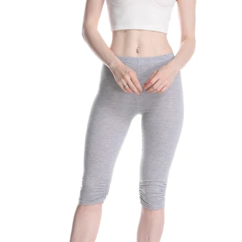 Düz Renk Bayanlar Yoga Pantolon Yeni Moda Rahat Geniş Kemer Modern Bayanlar Spor Bisiklet Buzağı Pantolon
