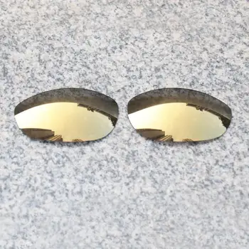 E. O. S Polarize Gelişmiş Yedek Lensler Oakley Canavar Köpek Güneş Gözlüğü-Bronz Altın Polarize Ayna