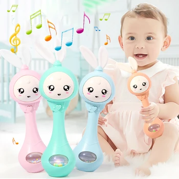 El Bells yürümeye başlayan çocuk oyuncakları Müzikal Yanıp Sönen Bebek Çıngıraklar Diş Kaşıyıcı çıngıraklı oyuncak Yenidoğan Bebek Erken Eğitici Oyuncaklar 0-12M