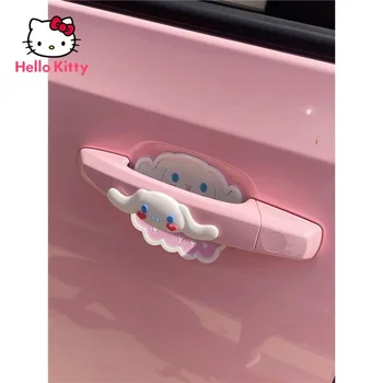 Hello Kitty Araba Aksesuarları Araba Kapı Kolu koruyucu film Koruyucu Sticker Kapı Kolu Anti-çarpışma Anti-scratch Şerit