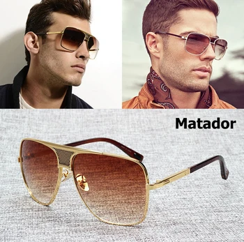 JackJad 2020 Moda Matador Metal Alaşımlı Çerçeve Degrade Güneş Gözlüğü Erkekler Marka Tasarım Havacılık güneş gözlüğü Vintage Oculos De Sol