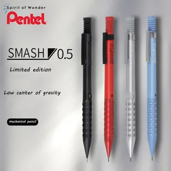 Japonya Pentel Smash Sınırlı Metal Otomatik Kalem Entegre Kalem Kafa Düşük Ağırlık Merkezi Q1005 Anti-Kırma İğne Ucu 0.5 mm