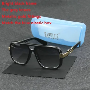 KAPELUS Güneş Gözlüğü Lüks güneş gözlüğü Siyah güneş gözlüğü erkekler ve kadınlar için Yüksek kaliteli yıldız güneş gözlüğü İçerir mavi kutu