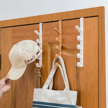 Kapı üzerinde Plastik Raylar Kanca Raf yatak odası kapısı Askı elbise askısı Raf Ev Depolama Organizasyonu Çanta Şapka Ceket