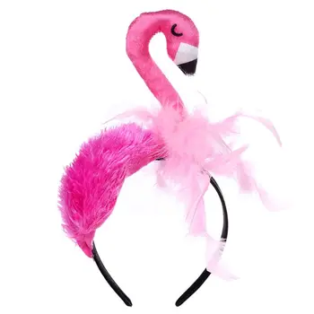 Komik Flamingo Başlığı Saç Çember Kafa Bandı Doğum Günü Partisi Kostüm Cosplay Dekor Şapkalar Aksesuarları