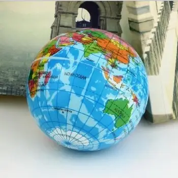 küre topu squishy Dünya Haritası Köpük Topu Atlas Küre Planet Earth Topu Sıkmak Oyuncak Yetişkin Çocuklar Squishy Stres giderici Oyuncaklar