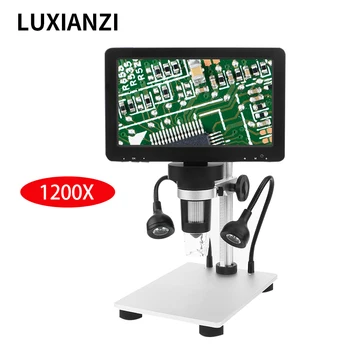 LUXİANZİ 1200X Usb Elektronik Dijital MicroscopeFor Lehimleme LED Zoom Büyüteç Endoskop Ayarlanabilir Büyütme ile Led
