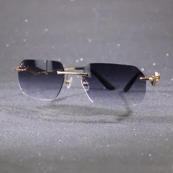 Lüks Panter Güneş Gözlüğü Erkekler ve Kadınlar için Yeni Tasarımcı güneş gözlüğü Çerçeve Dekorasyon Aksesuarları Moda Gösterisi Gözlük Oculos
