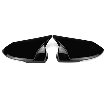 M Tarzı Araba Parlak Siyah dikiz aynası Kapağı Trim Çerçeve Yan Ayna Kapakları Hyundai Elantra 2021 2022 için