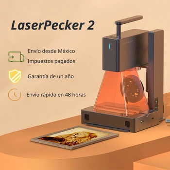 Meksika Depo LaserPecker 2 600 mm / sn Hızlı Hızlı Lazer Gravür Taşınabilir ve Kullanımı kolay App Kontrolü Lazer Oyma Makinesi