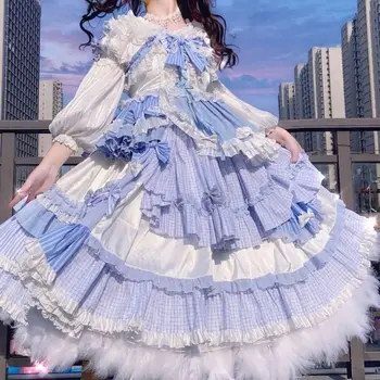 Mercury Notlar Sonbahar Yeni Japon Tatlı Lolita Etek Lolita Kawaii Op Etek Prenses Elbise Orta uzunlukta Takım Elbise Lolita Cosplay