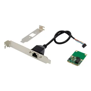 mini PCIe LAN sunucu ağ kartı Intel I210AT GbE Ethernet RJ45 adaptör kartı 1000m mini pcı-e dönüştürücü çift bağlantı noktalı gigabit