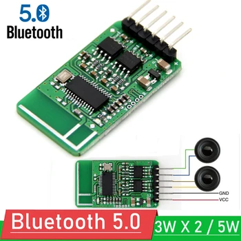 MİNİ Bluetooth 5.0 güç amplifikatörü kurulu 2X3W / 5W stereo ses Alıcısı hoparlör amp 3.6 V-5V 3.7 V DC 